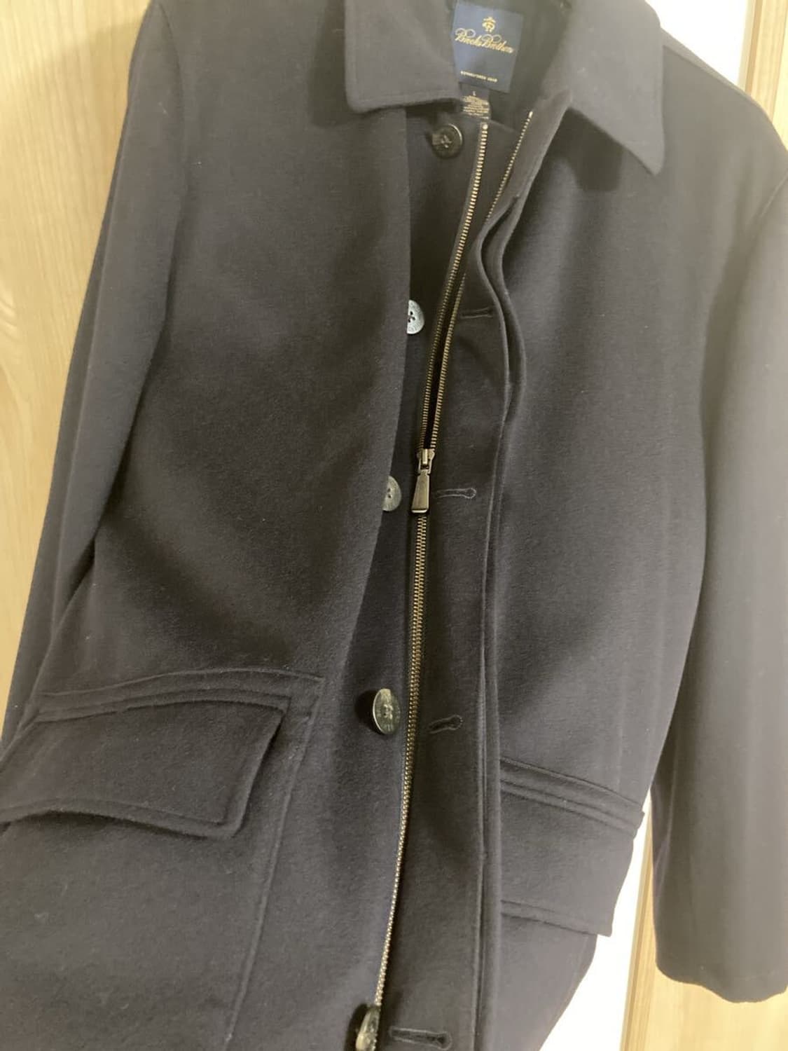 브룩스브라더스×로로피아나 네이비 코트 상품이미지4