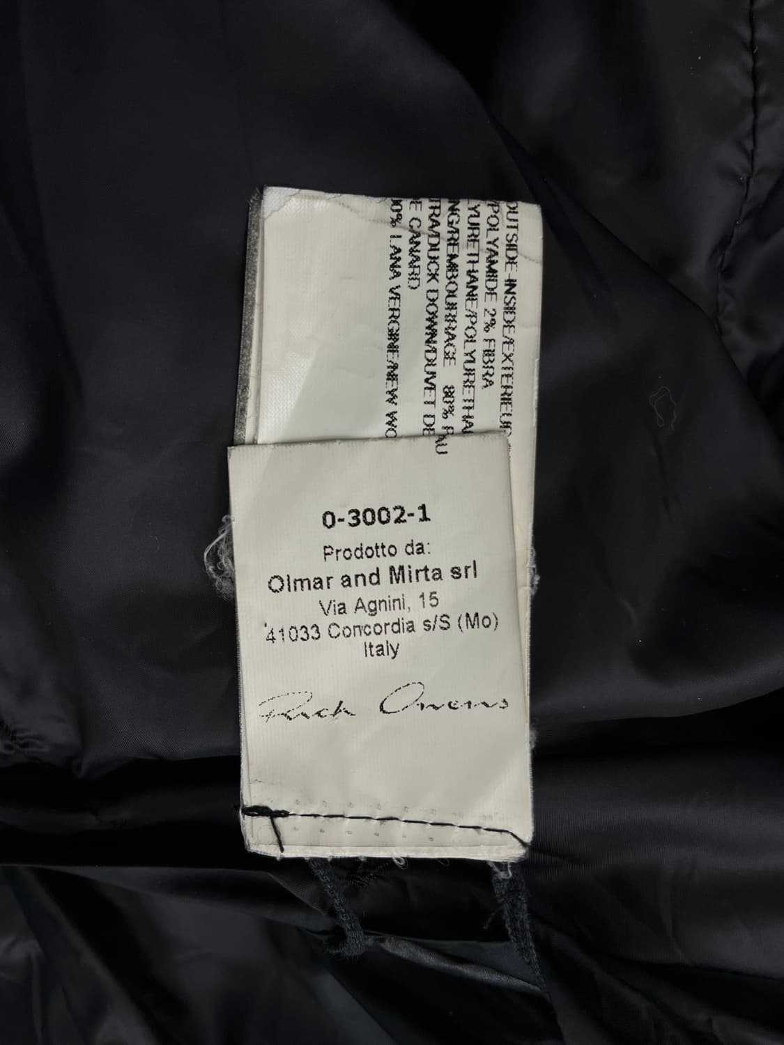 릭오웬스 13f/w 롱 푸퍼 코트 상품이미지7