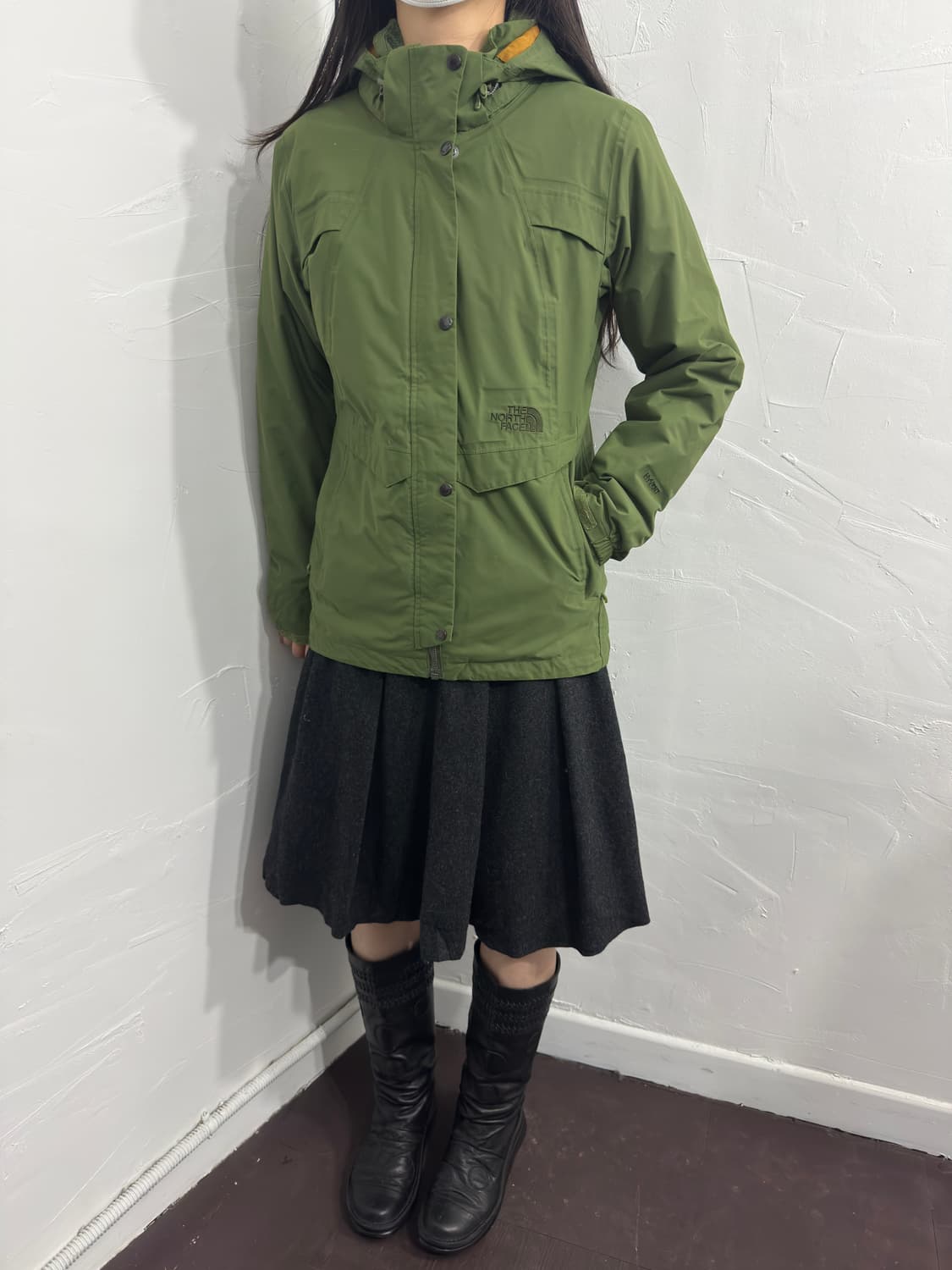 suit pleats midi skirt 상품이미지4