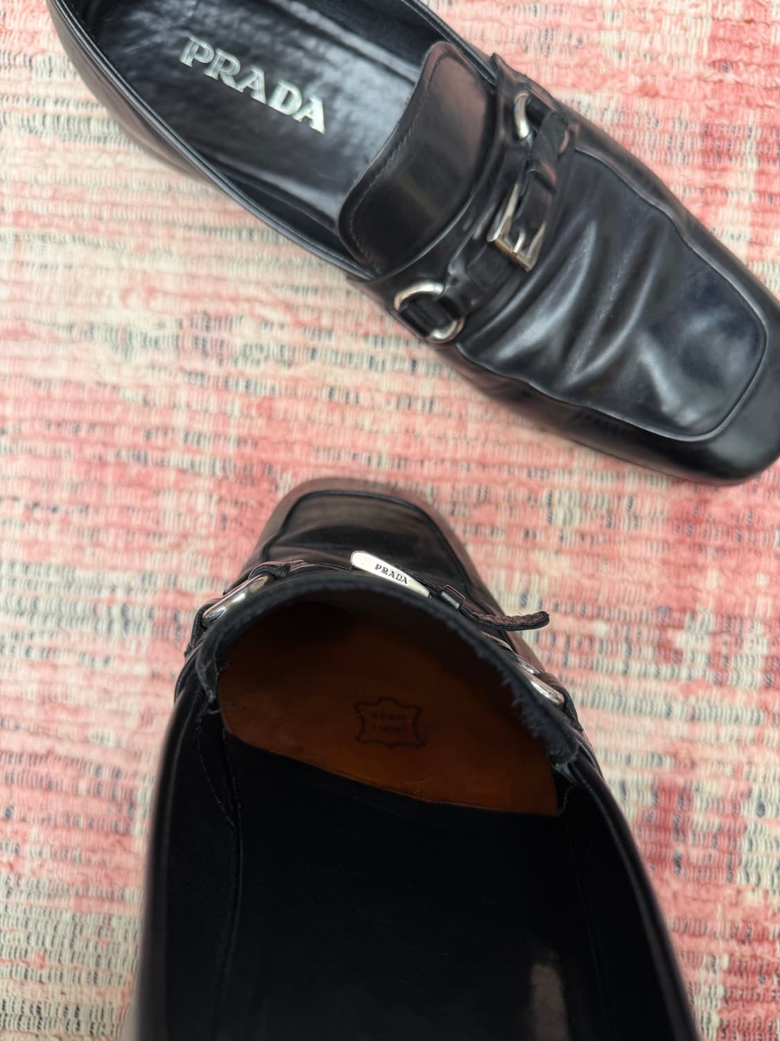 2000s PRADA LEATHER BUCKLE LOAFER 프라다 로퍼 상품이미지6