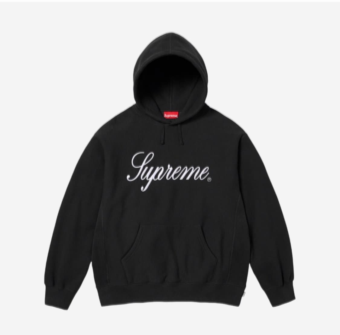 슈프림 레이즈드 후드 블랙 M 상품이미지2