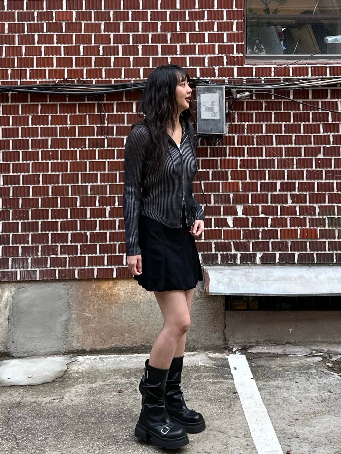 배디 퍼자켓 투웨이 후드집업 코치 스커트 코디세트 상품이미지6