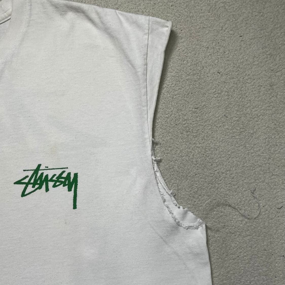 STUSSY 반팔 티 화이트 L (리폼) 상품이미지3