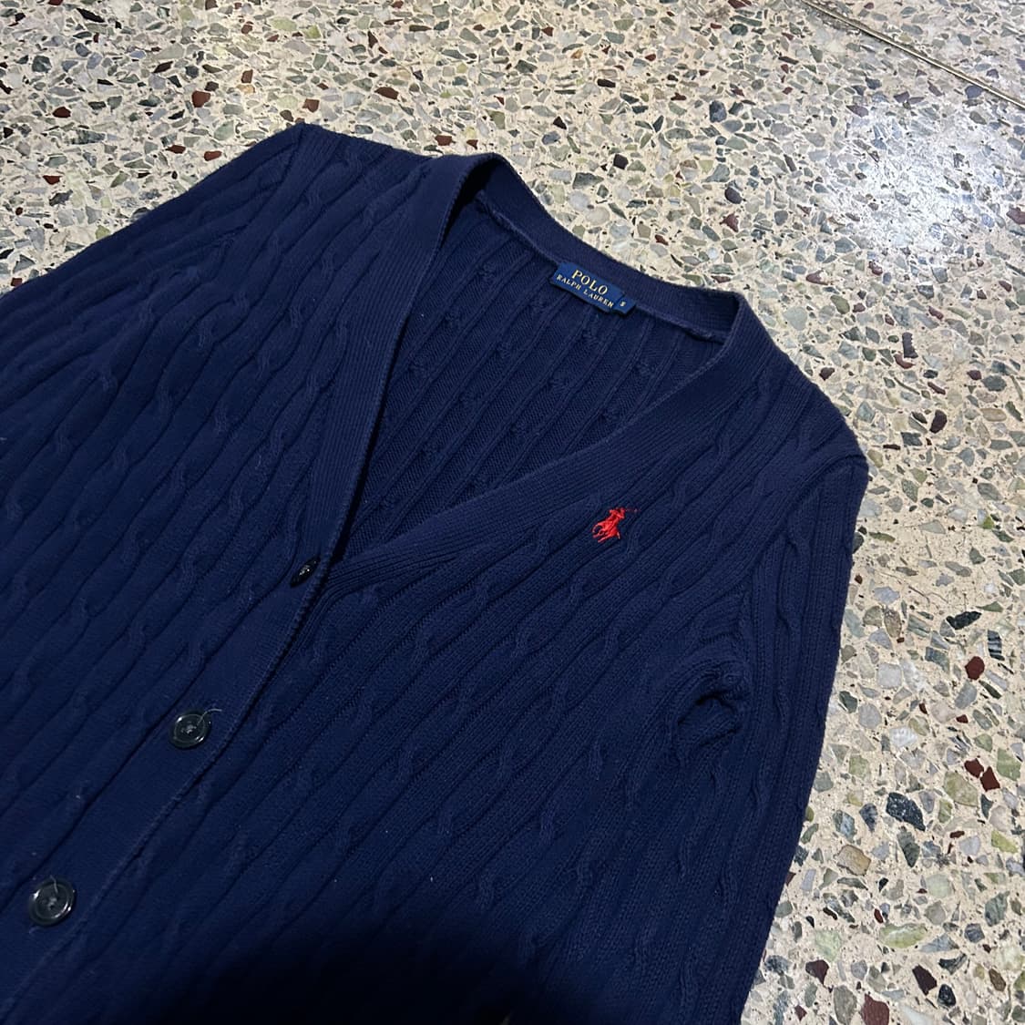 폴로 랄프로렌(POLO RalphLauren) 네이비 케이블 가디건 상품이미지2