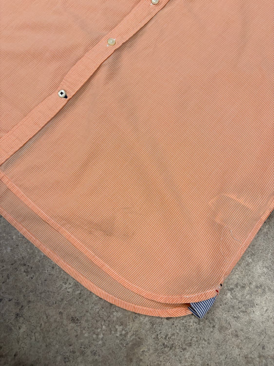타미힐피거 오렌지 체크 반팔 셔츠 #csz466 상품이미지3