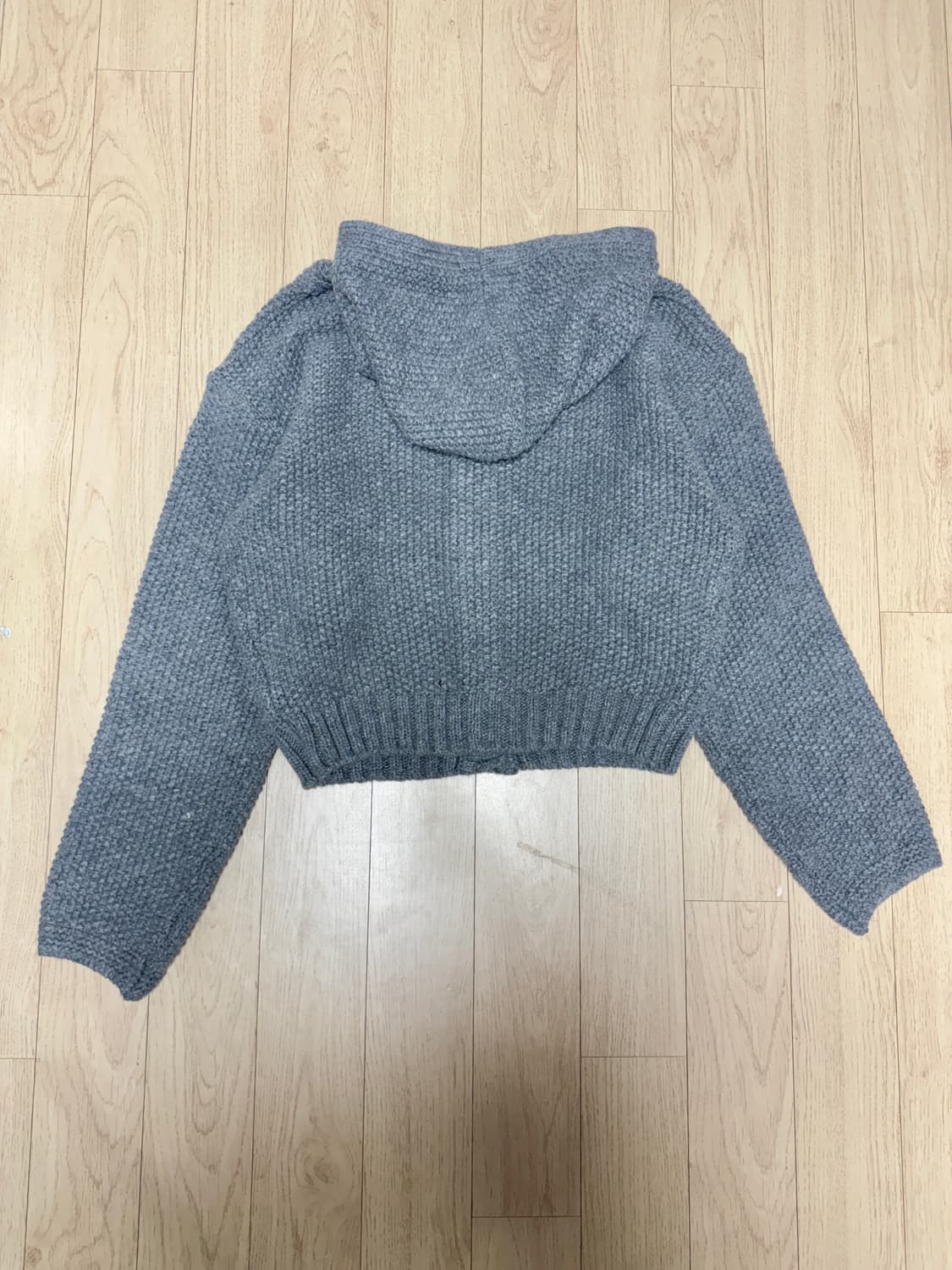 호와스 후드가디건 그레이(택달린 새상품) 상품이미지6