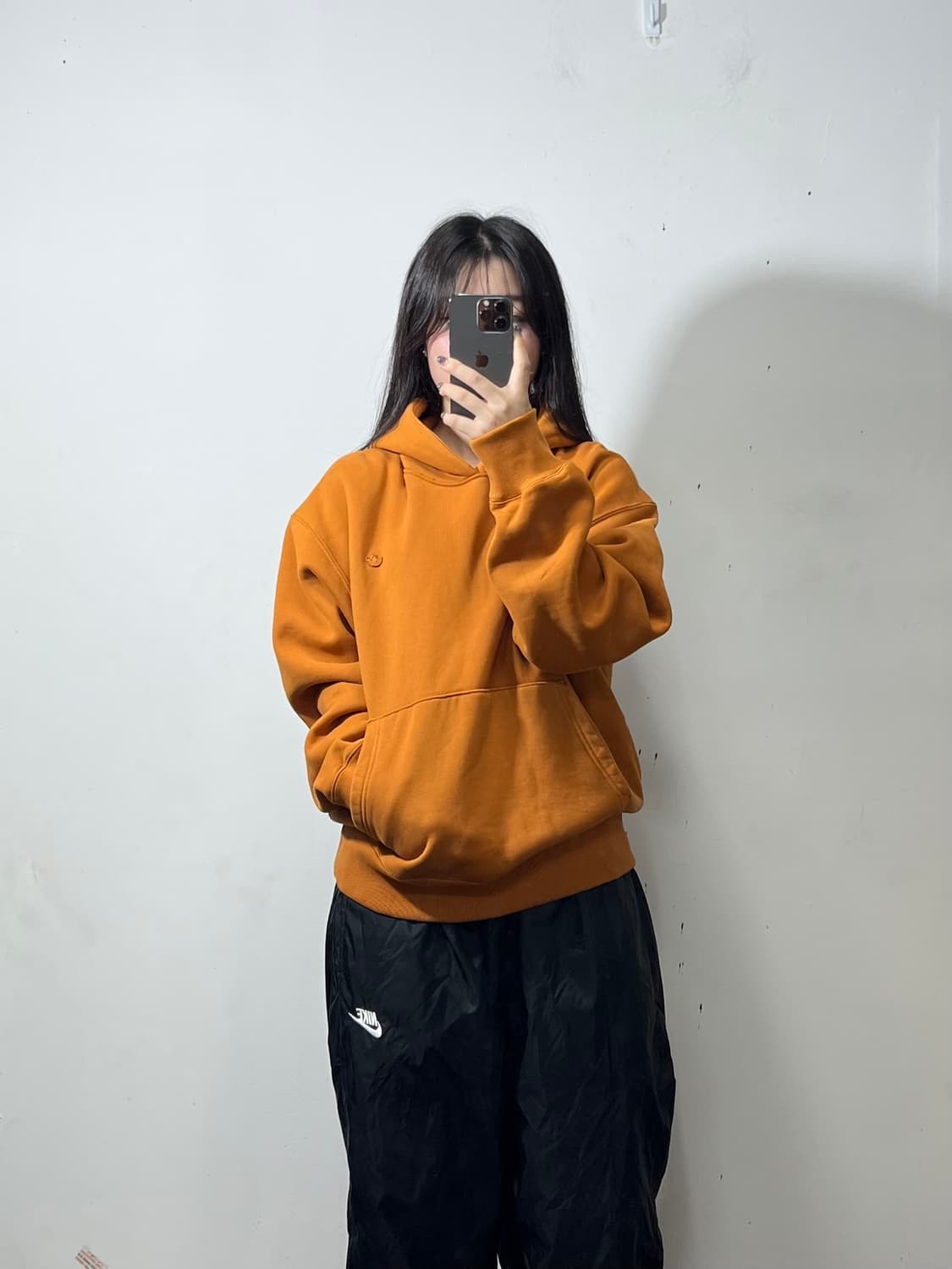 아디다스 주황 후드티 Xl  상품이미지1