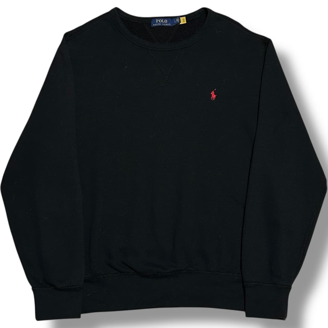 Polo Ralph Lauren 기모 블랙 맨투맨 상품이미지1