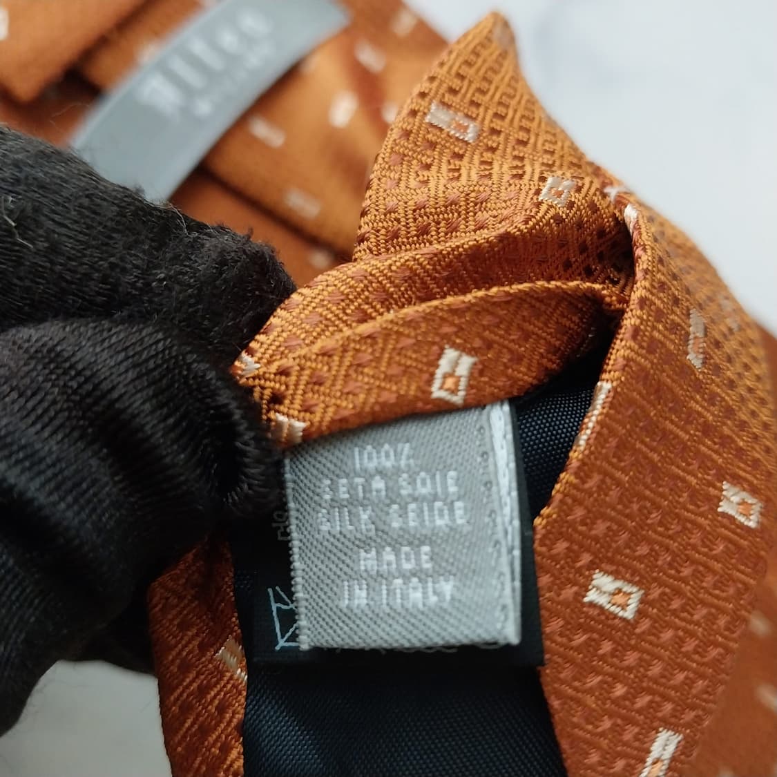 알테아 실크 오렌지 마이크로 패턴 넥타이 9.4cm A+등급 K1676
 상품이미지9