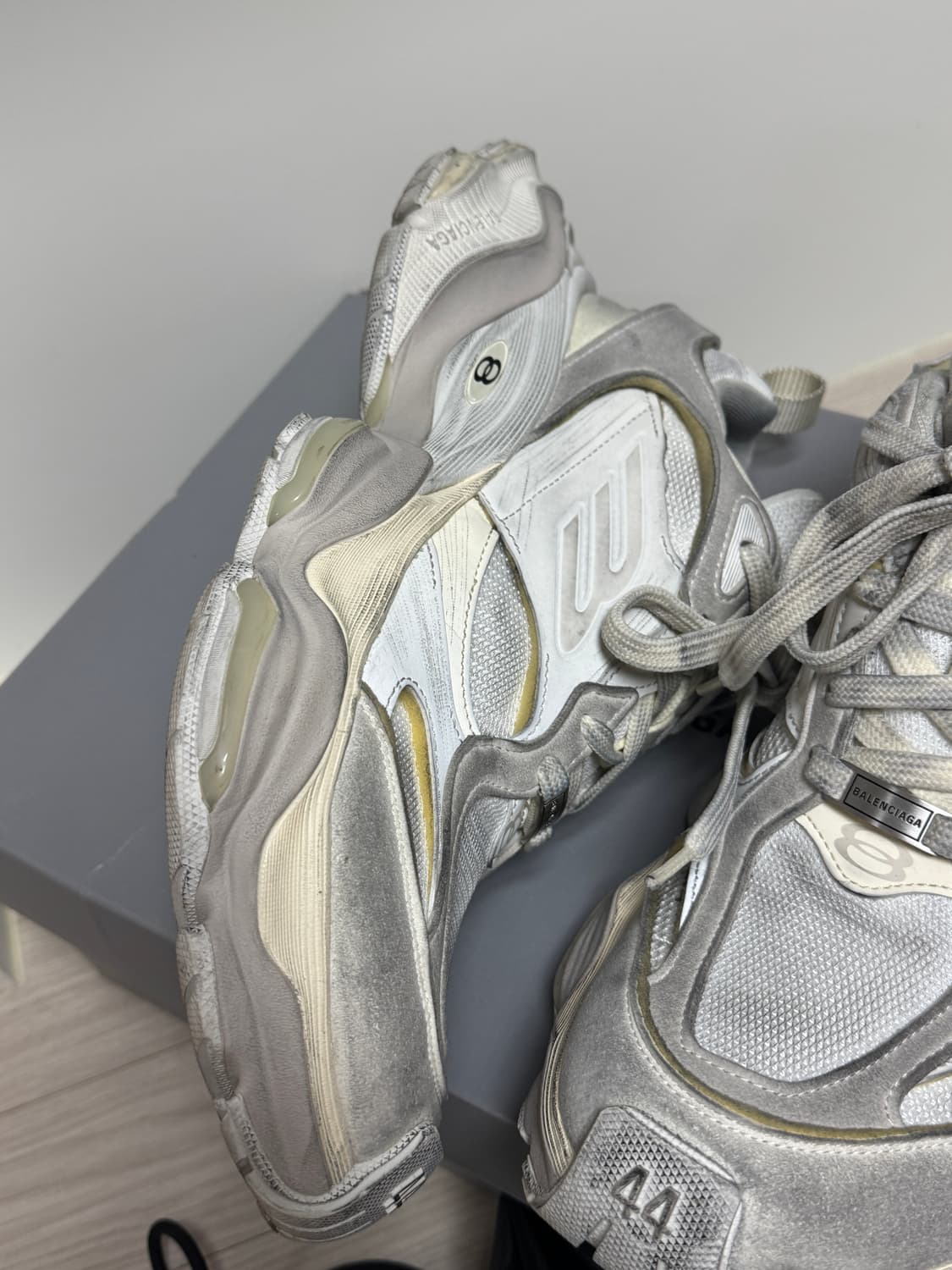 [44] 발렌시아가 카고 스니커즈 베이지 상품이미지5