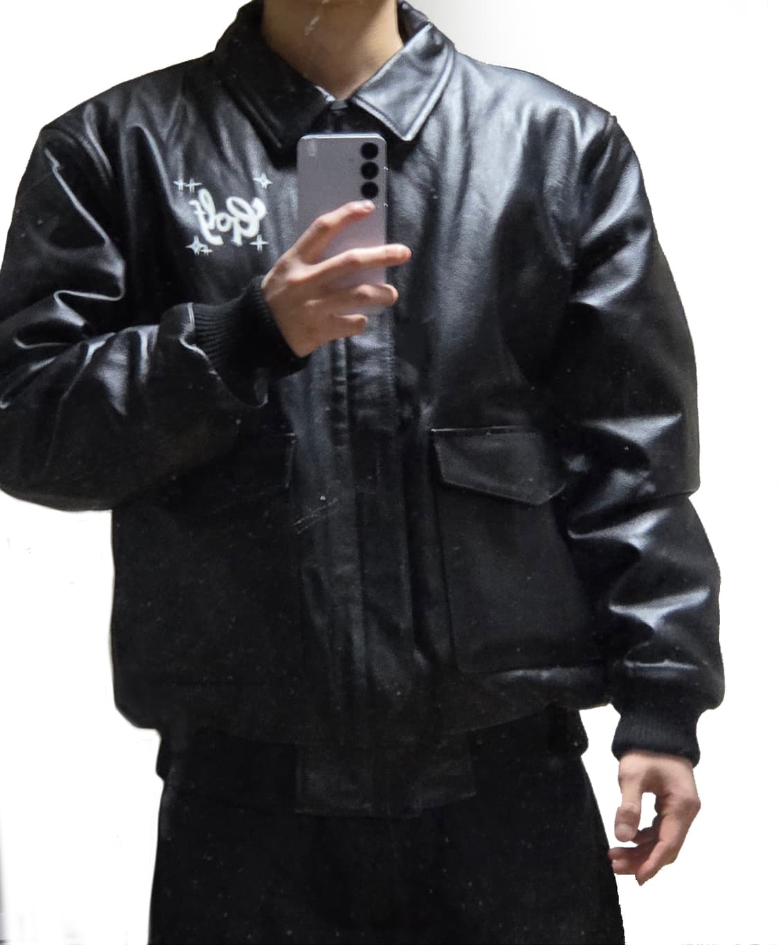 골프왕 에어브러쉬 하트 봄버 자켓 23FW 상품이미지3