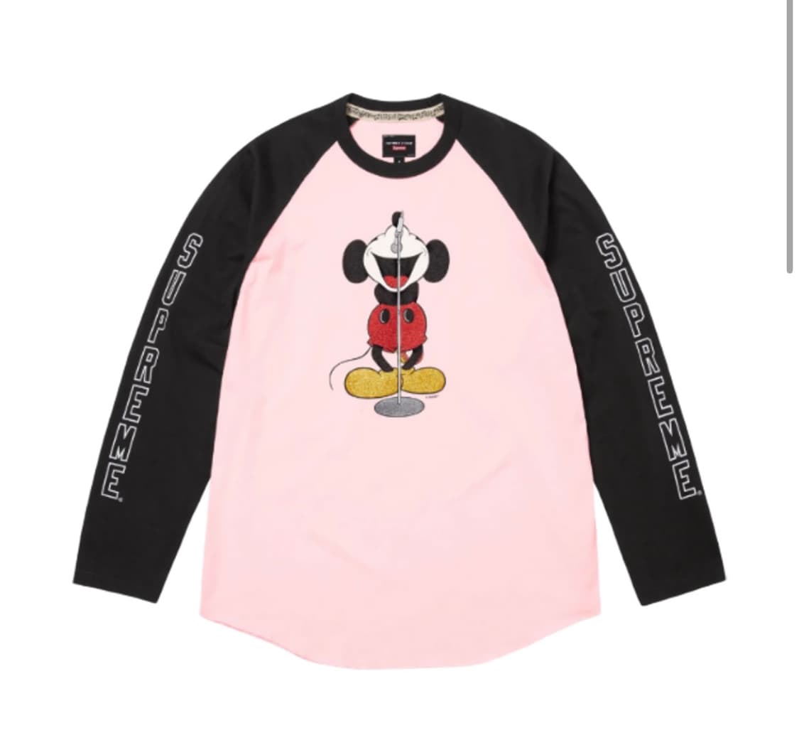 (M) 슈프림x넘버나인x미키마우스 롱슬리브-25fw 상품이미지1