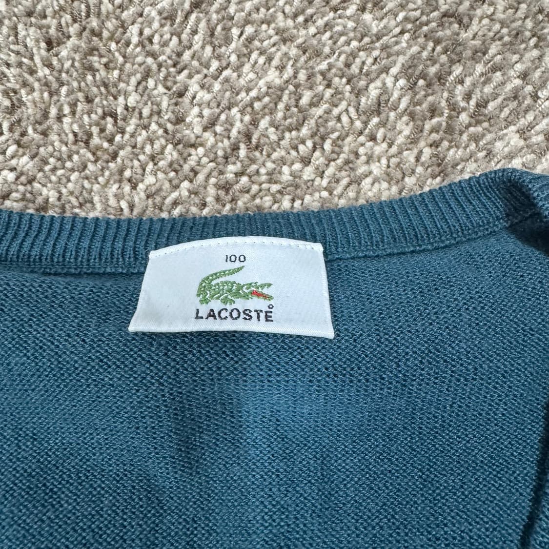 라코스테 브이넥 니트 조끼 100 상품이미지3