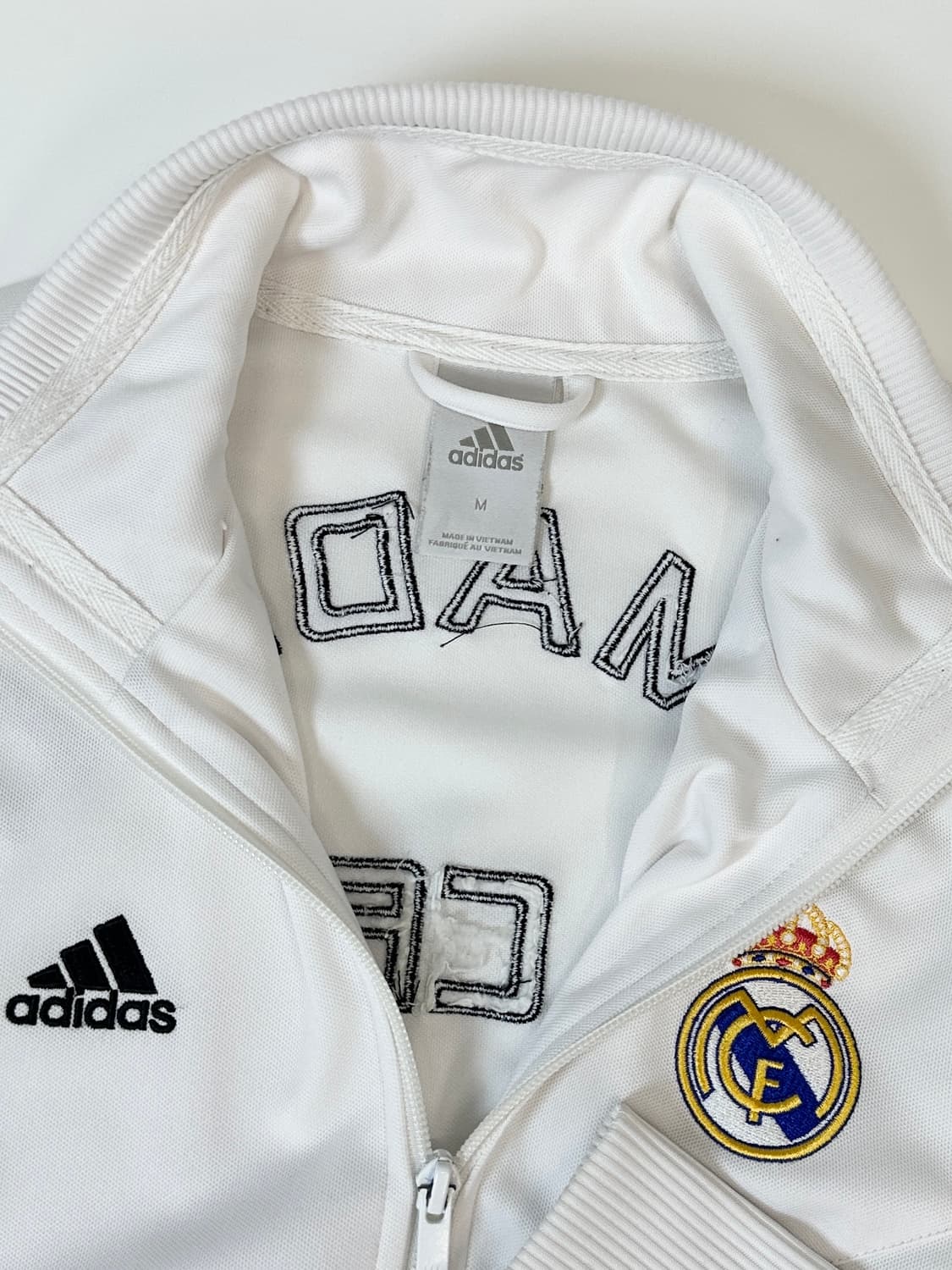 Adidas 레알 마드리드 화이트 져지 트랙탑 상품이미지4