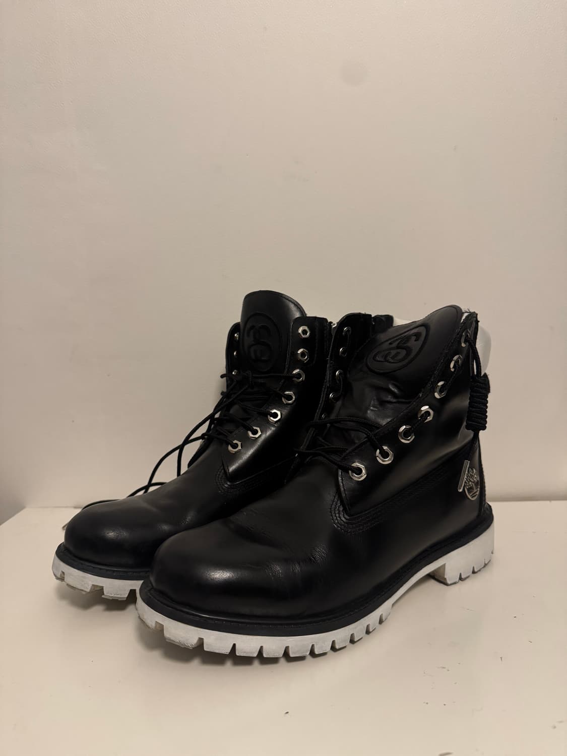 스투시 X 팀버랜드 14시즌 레더 부츠 블랙 (US11/290) 상품이미지2