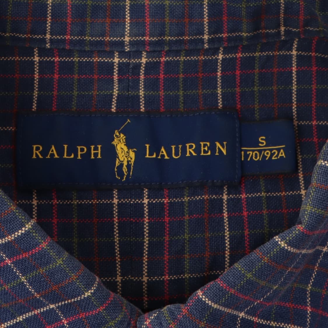 폴로 랄프로렌 네이비 체크 코튼 셔츠 상품이미지8