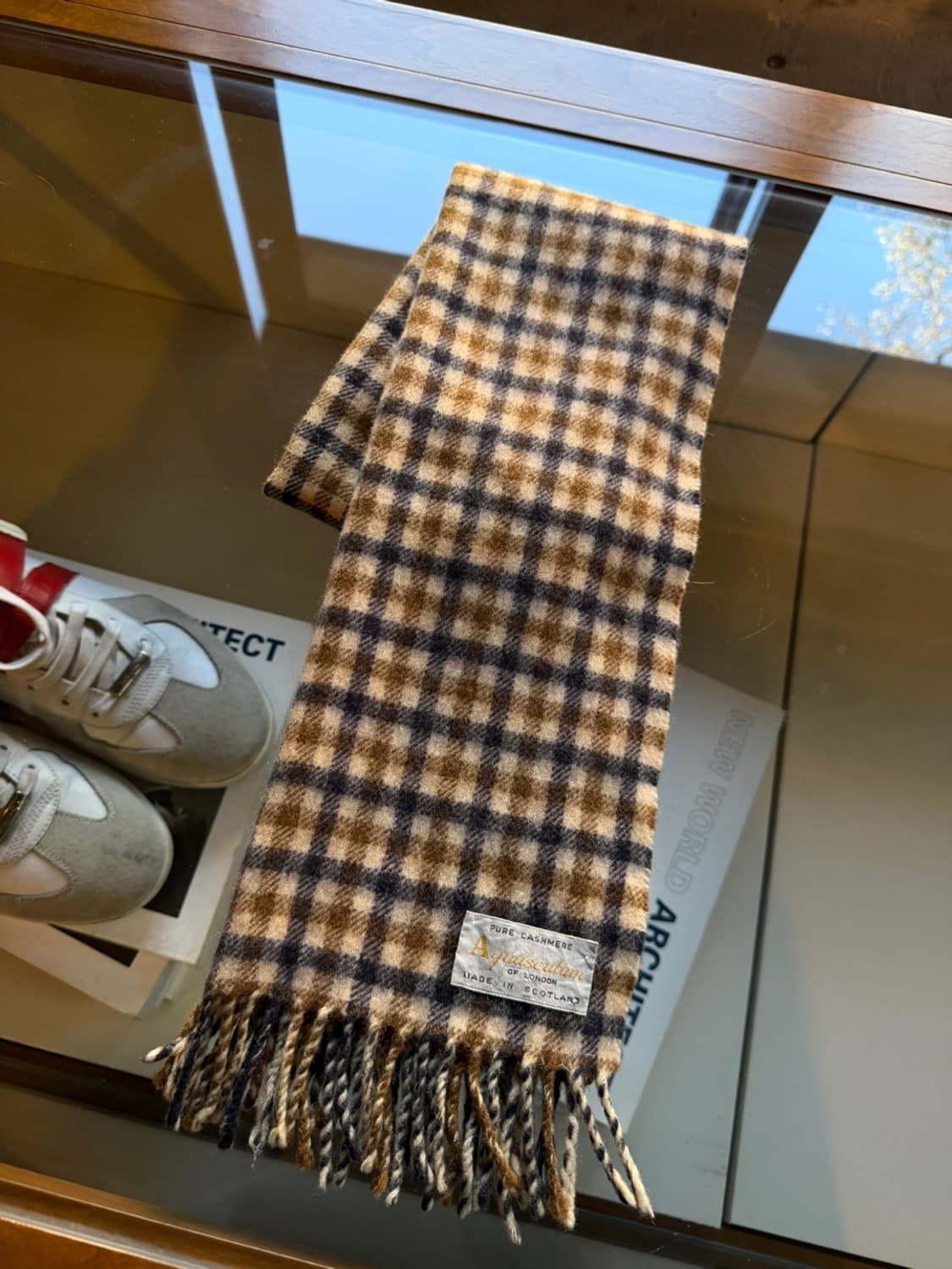 아쿠아스큐텀 캐시미어 머플러 상품이미지1