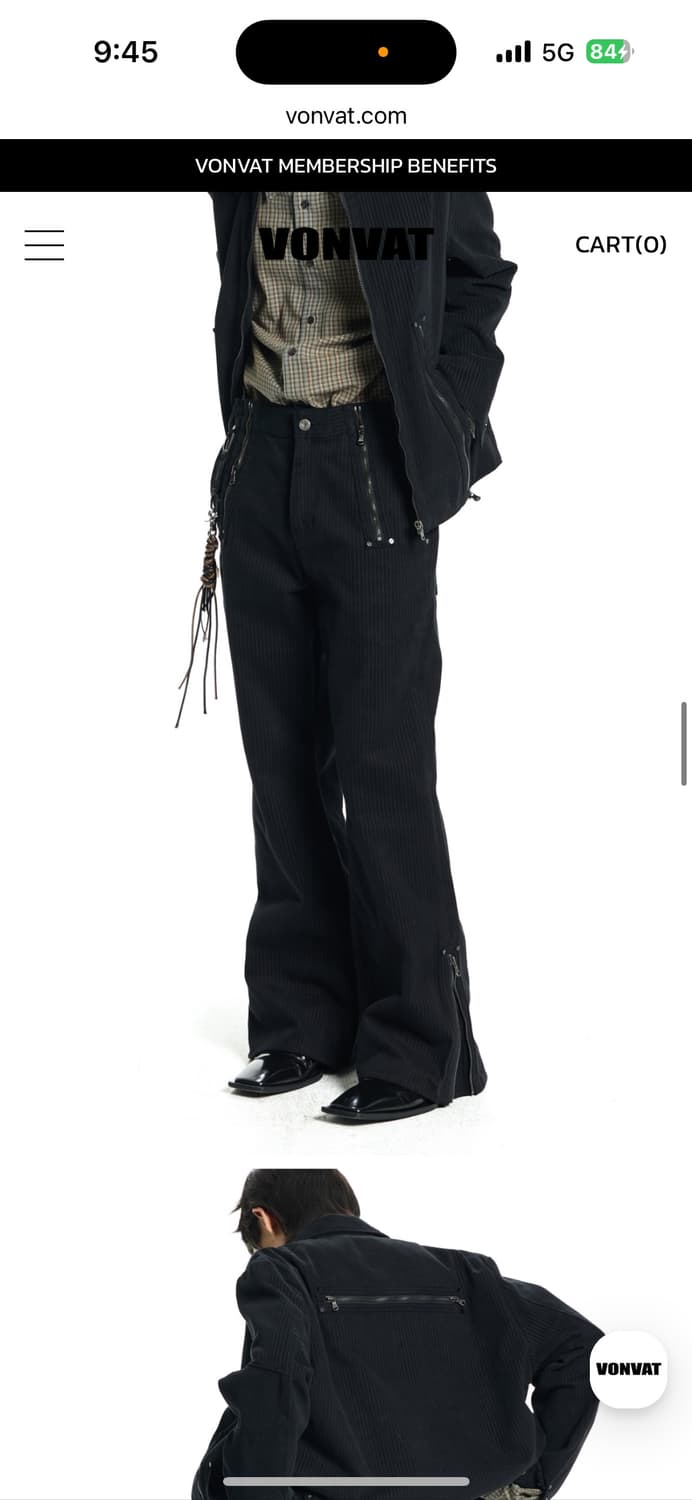 본바트 집업 플레어 트라우저 상품이미지1