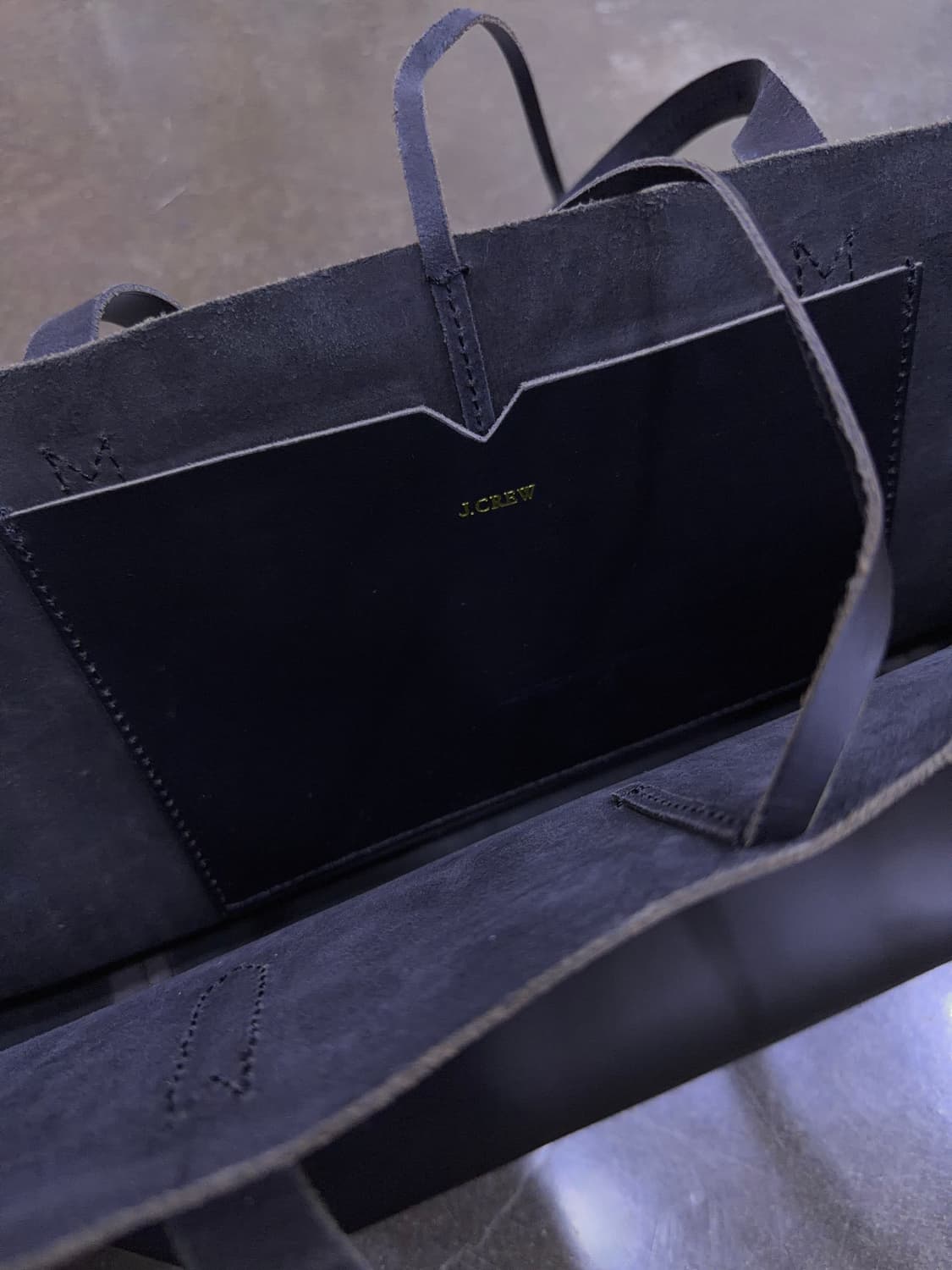 제이크루 뉴 업타운 레더 가죽 토트백 블랙 상품이미지5