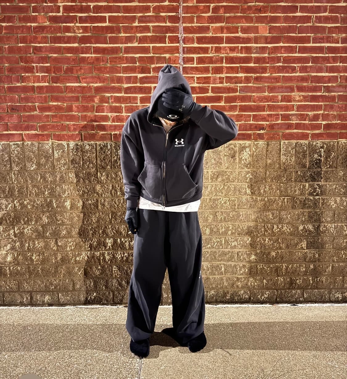 [M] 발렌시아가 언더아머 후드집업 상품이미지3