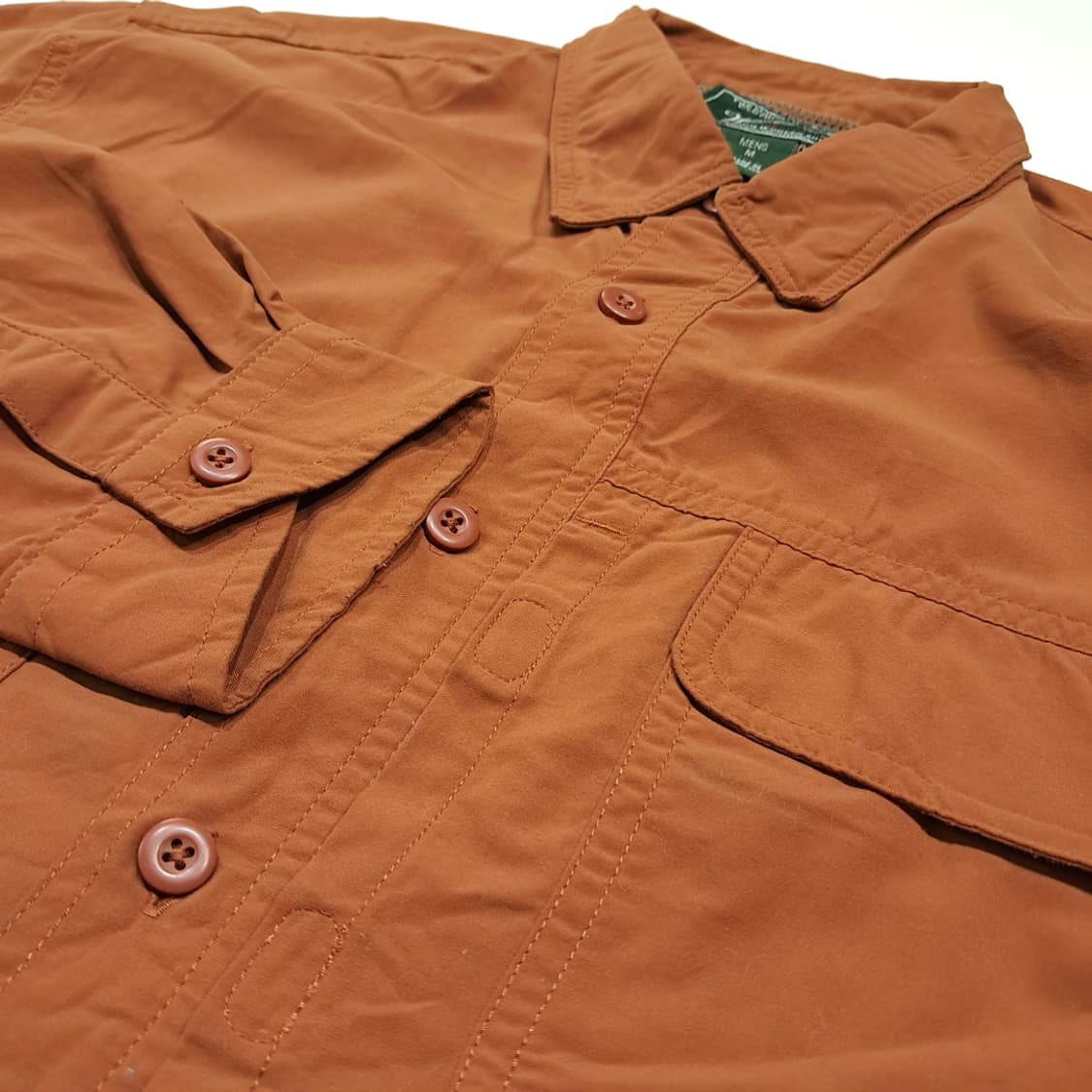 CK016 L 울리치 00s 롤업 브라운 헌팅 셔츠 남방 상품이미지4