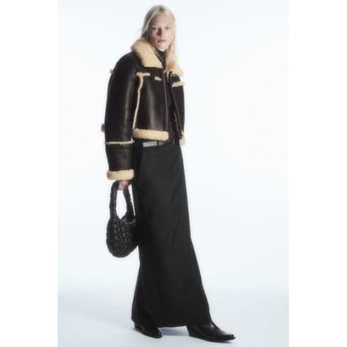 cos 리얼레더 무스탕 xs 상품이미지3