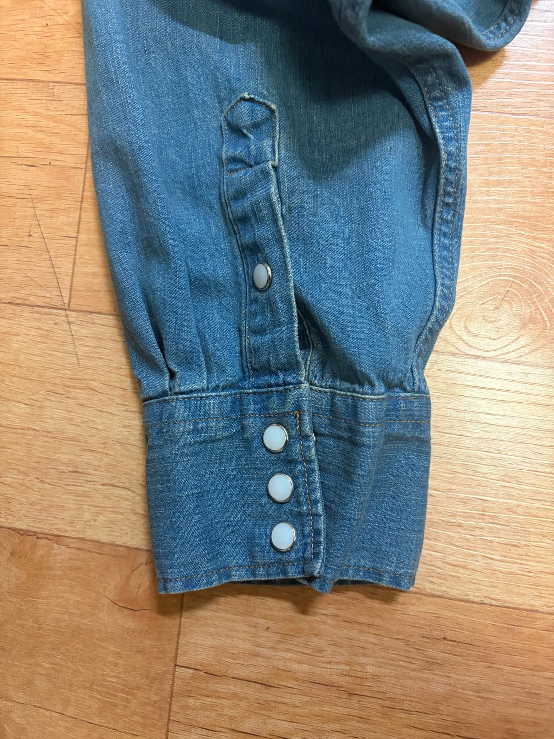 웨스턴 데님 셔츠(빈티지 인디고) 상품이미지4