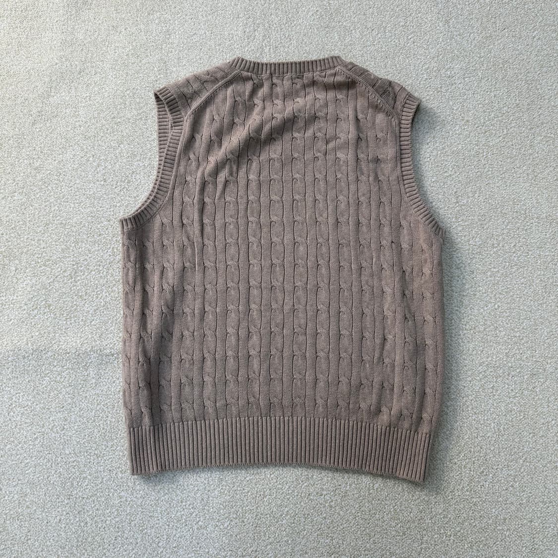 XL 유에스폴로 케이블 니트 베스트 0223T 상품이미지2