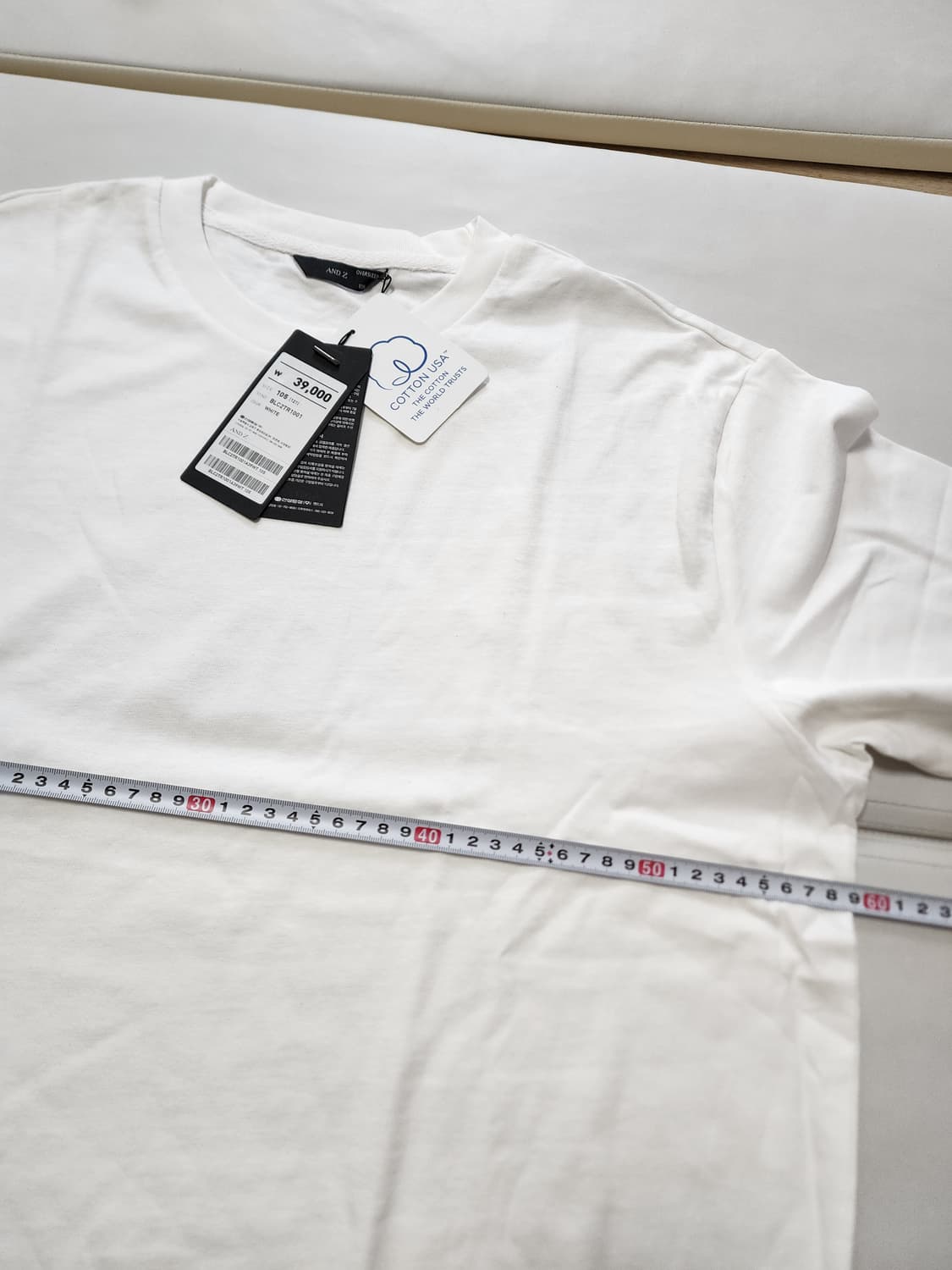 지오지아앤드지반팔티셔츠화이트105사이즈 상품이미지5