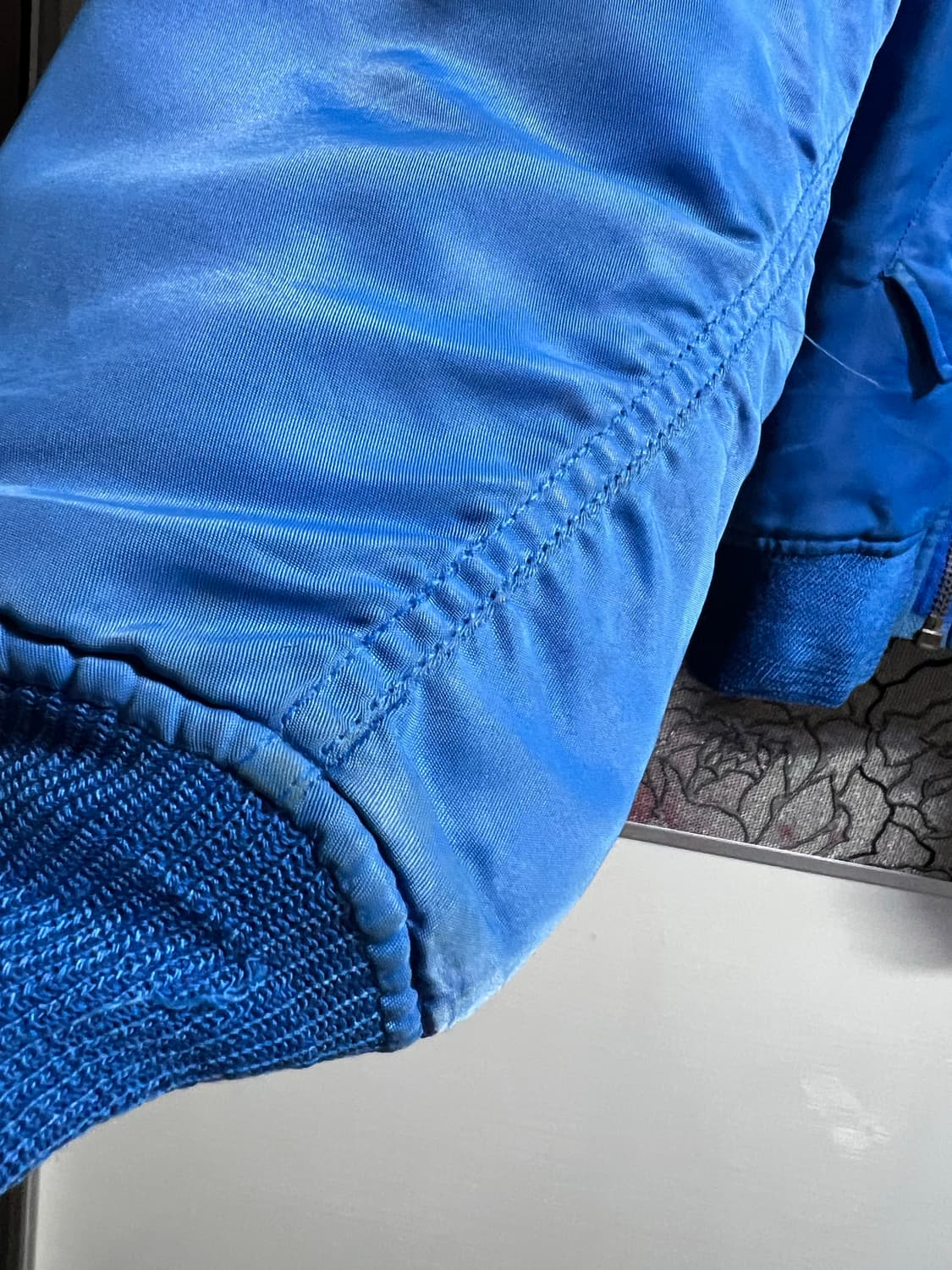 빈티지 블루 패치 MA-1 항공 점퍼 상품이미지3