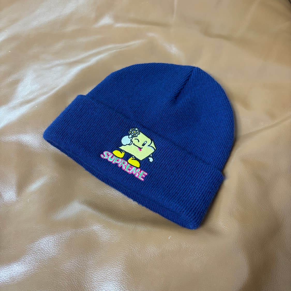 슈프림 비니 모자 스티키 노트 네이비 상품이미지2