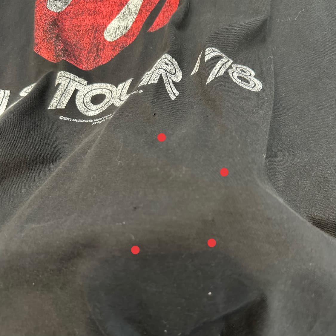 롤링스톤 2011년 공식 머천다이즈 반팔티XL 상품이미지8