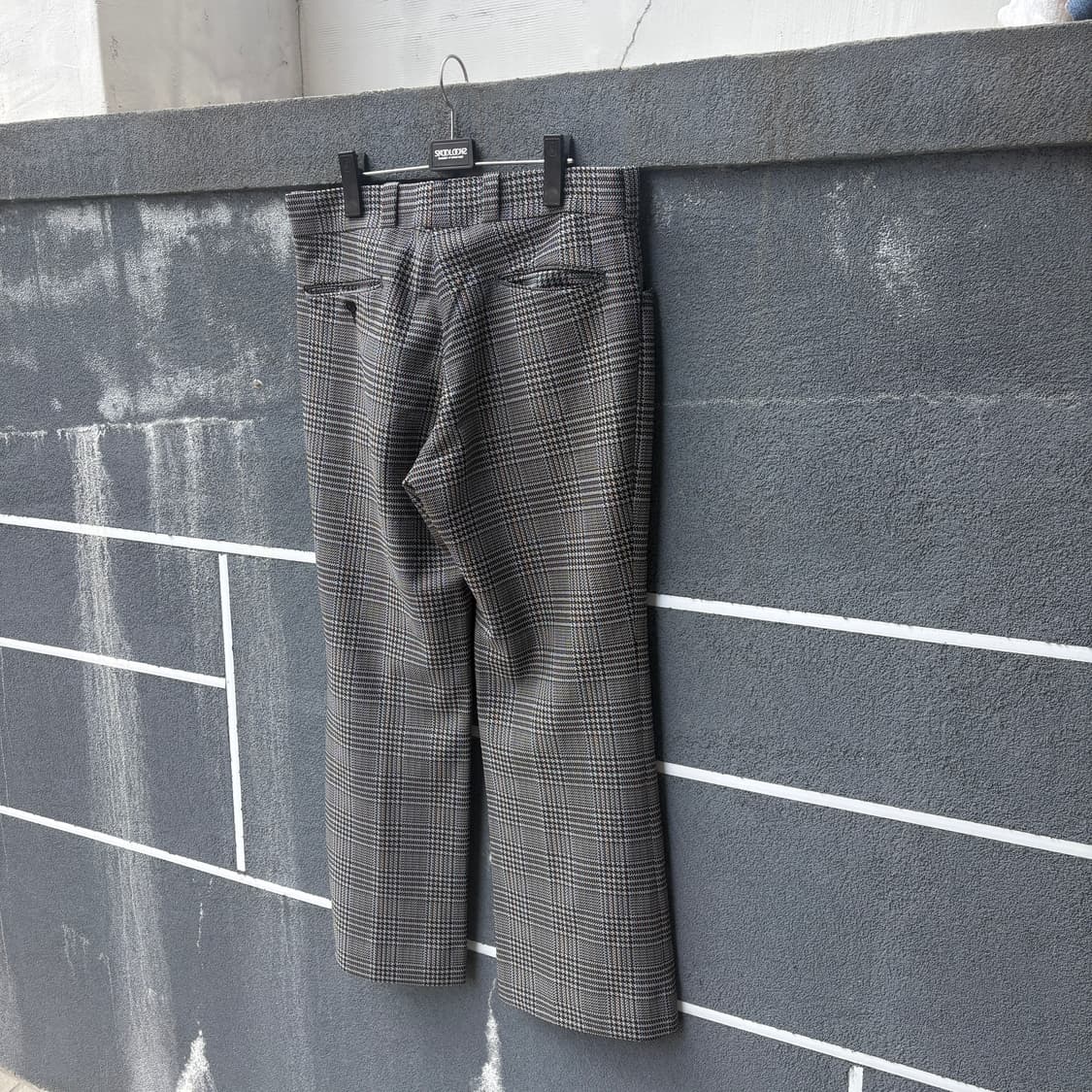80‘s 하운드투스 체크 플레어트라우저 상품이미지2