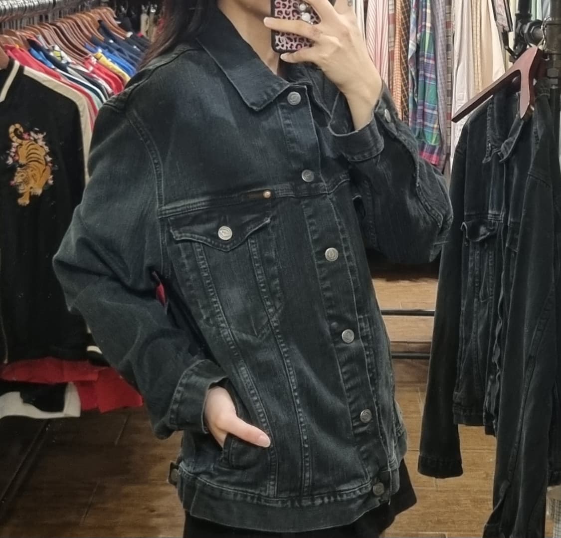 [Hi] vtg 빈티지 데님자켓 블랙 상품이미지3