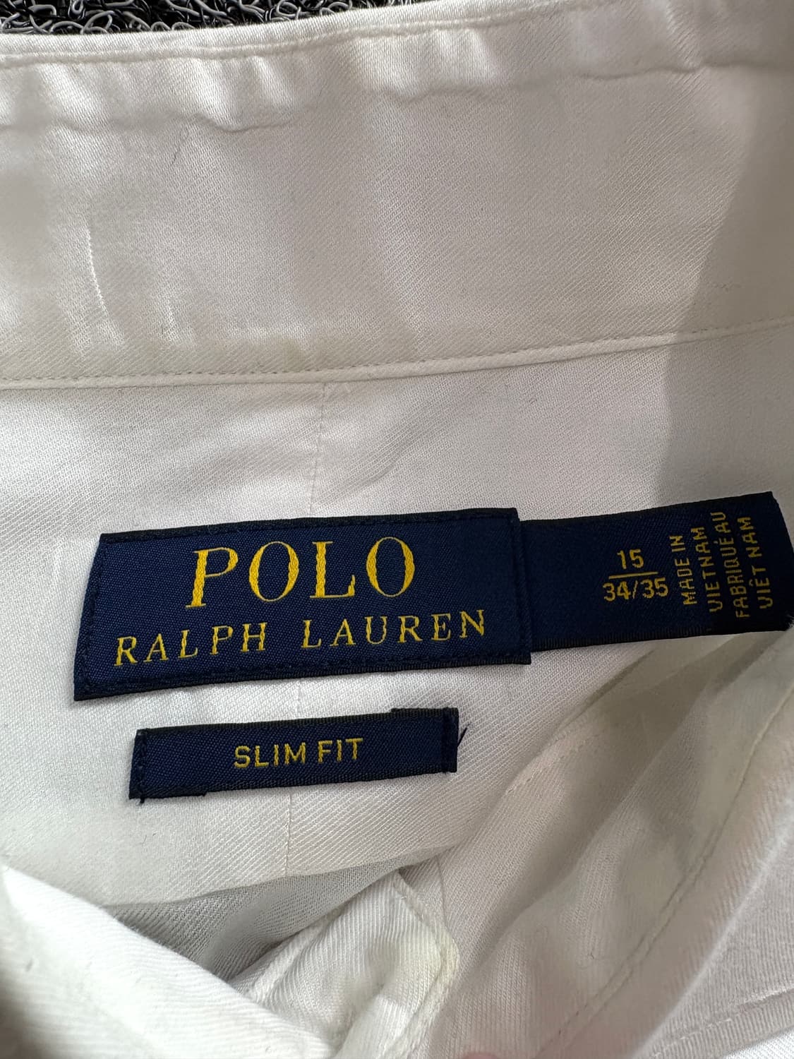 폴로 랄프로렌 포니로고 솔리드 셔츠 화이트 3473 상품이미지3