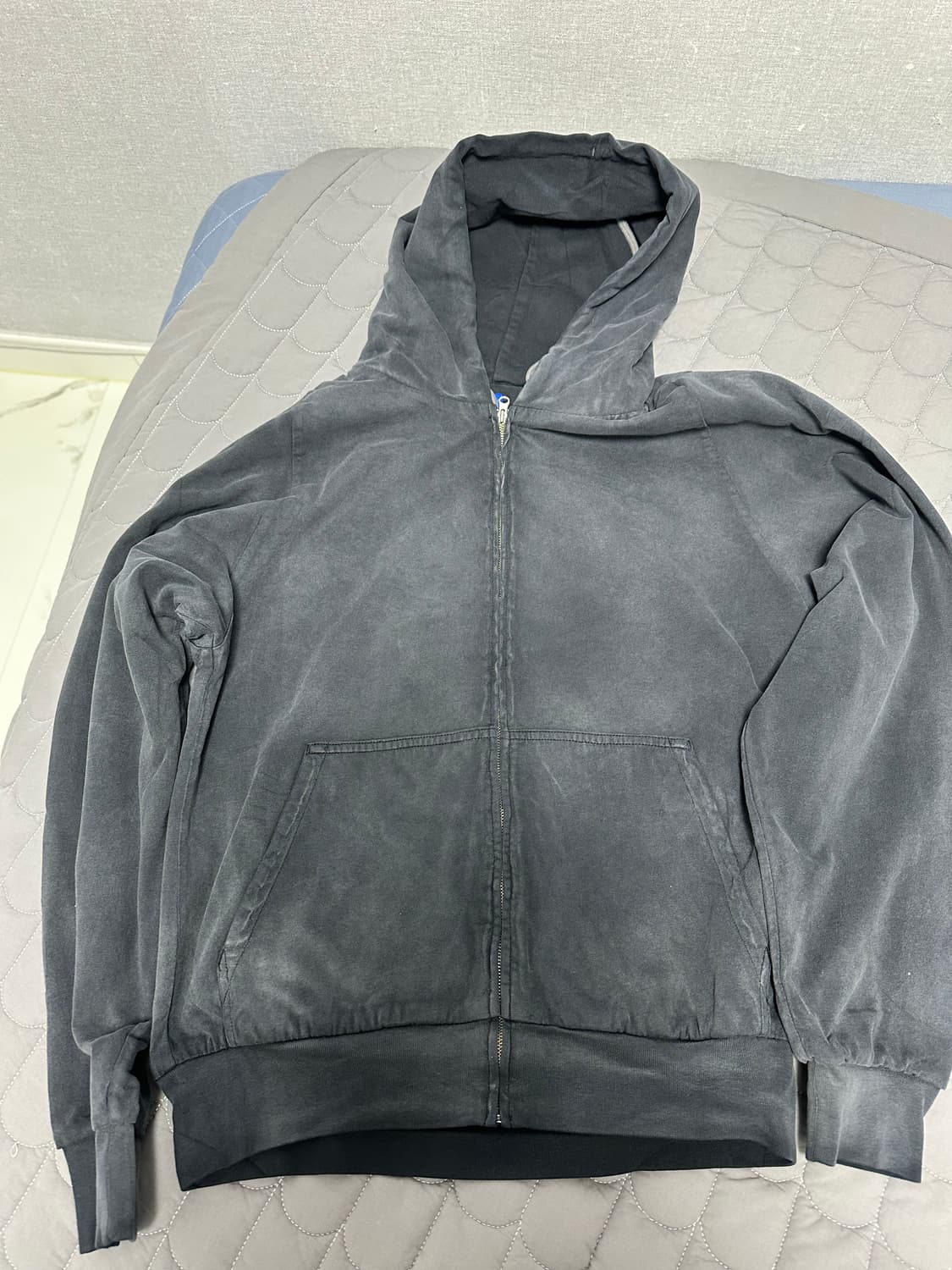 [S] 이지 갭 yeezy gap 후드집업 포에틱블랙 상품이미지1