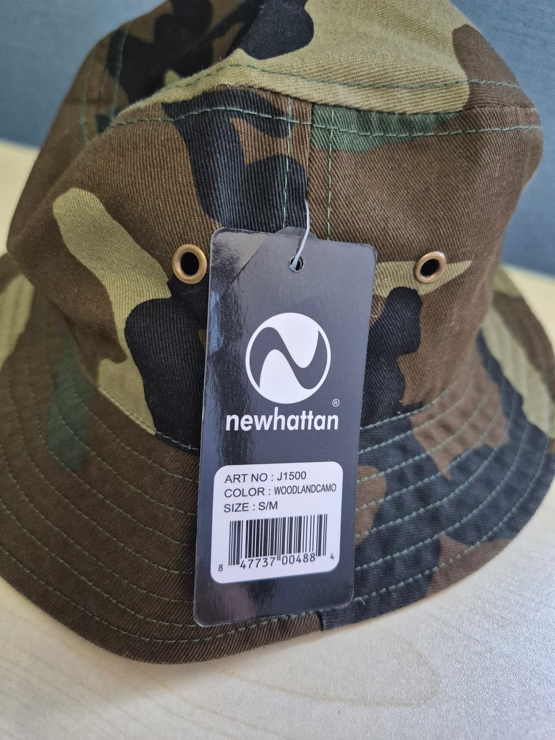 뉴하탄 카모 패턴 버킷햇 S/M 상품이미지1