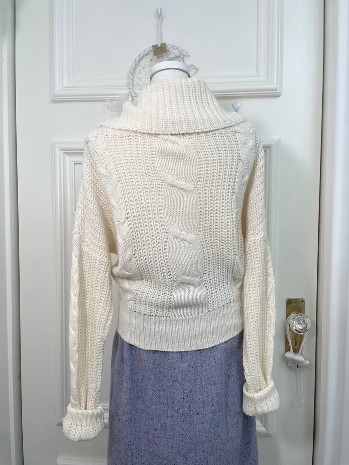 ivory twist turtle-neck sweater top 상품이미지5