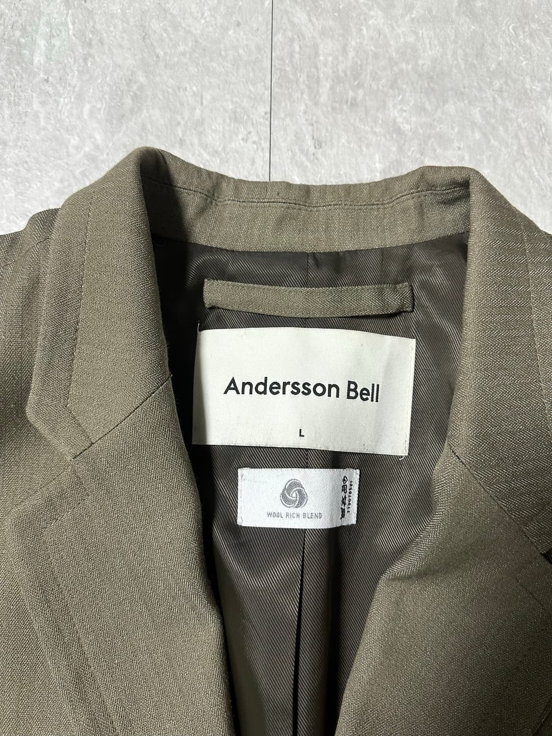 앤더슨벨 토템 22 콘트라스트 울 자켓 L 상품이미지3