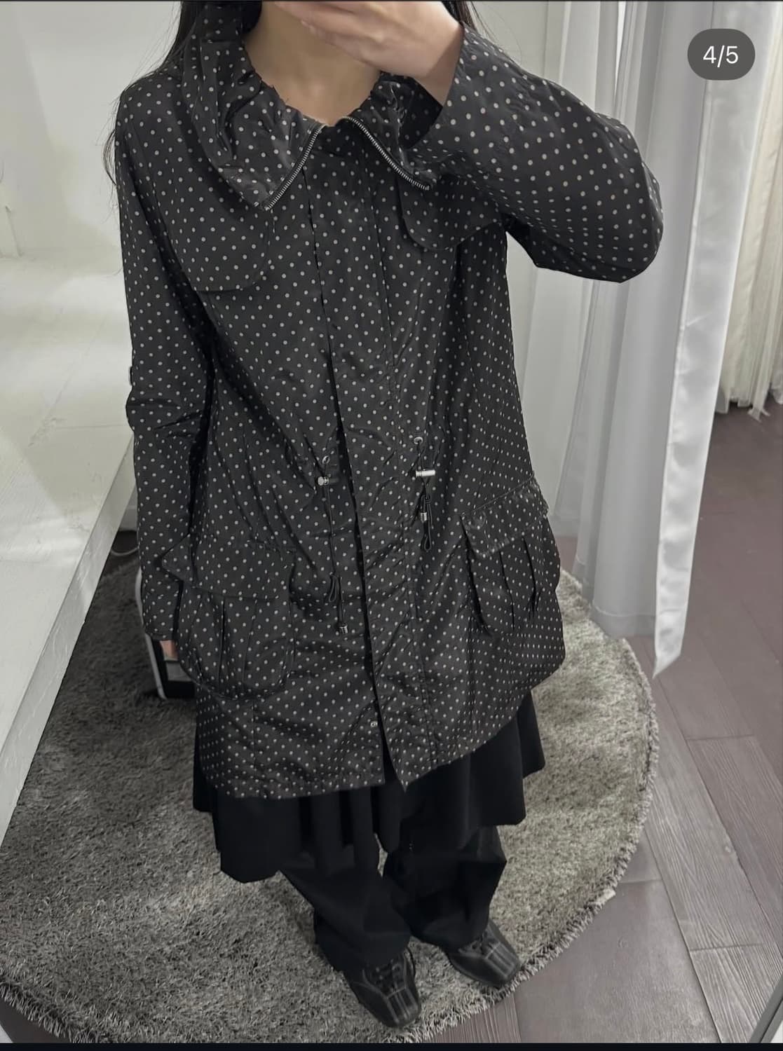 dot hood jacket 상품이미지4