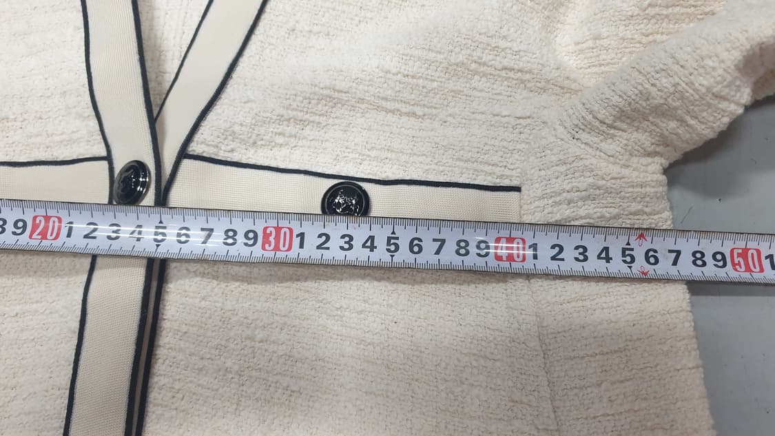 마쥬 아이보리 트위드 자켓 36 상품이미지5