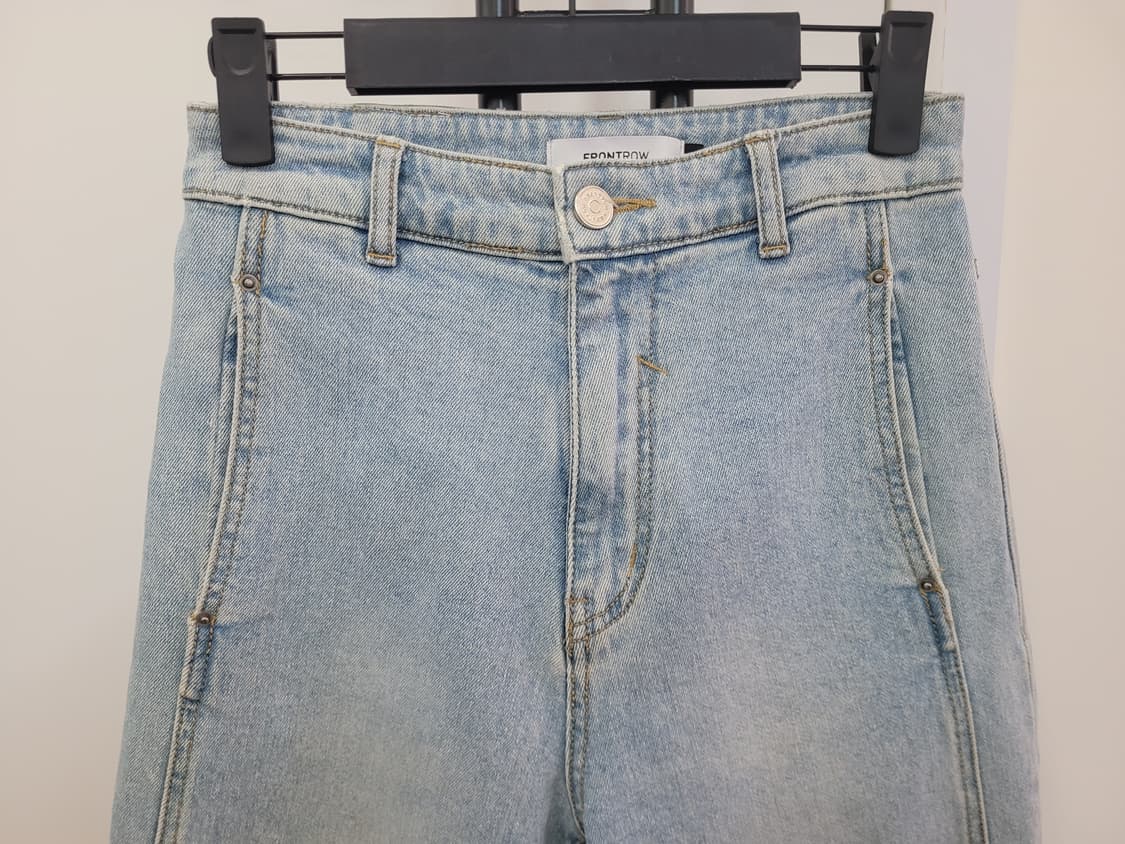 프론트로우 하이라이즈 레귤러핏 데님 청바지 26사이즈 상품이미지5