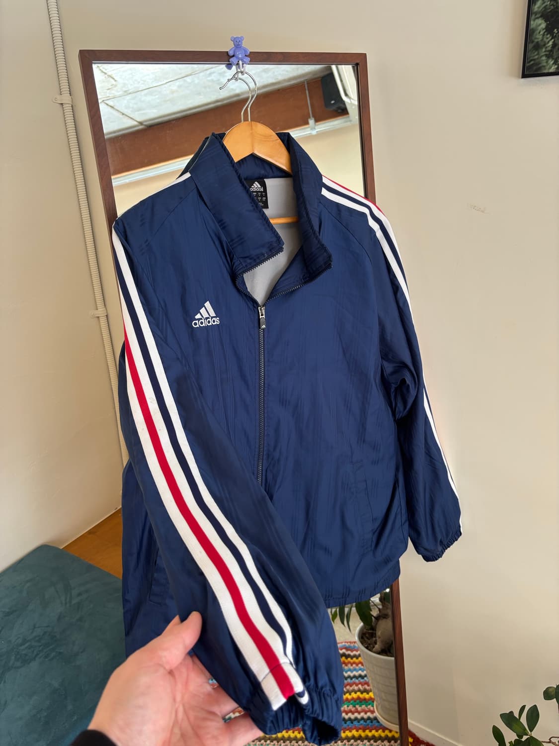 아디다스 네이비 3선 트랙 자켓 상품이미지4
