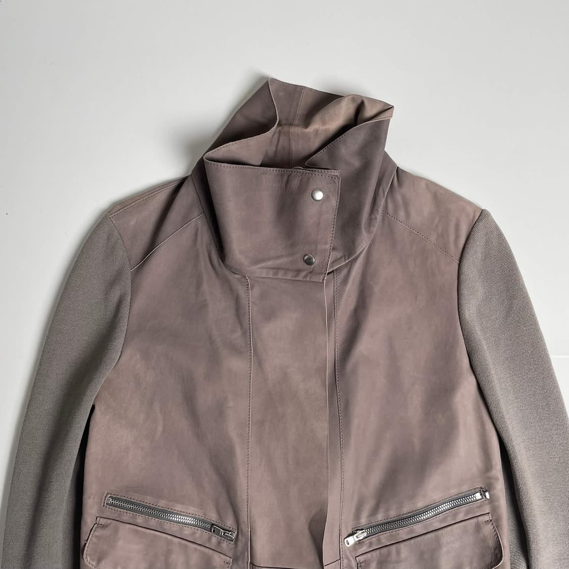 Sportmax 니트 슬리브 양가죽 자켓 상품이미지5