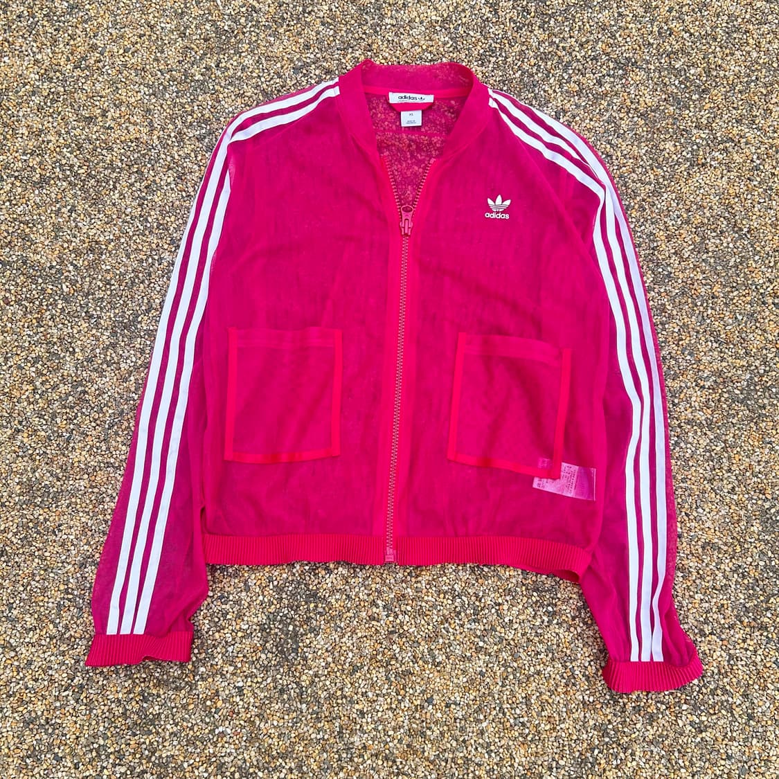 아디다스(ADIDAS) 핑크 매쉬 트랙탑 자켓 상품이미지1
