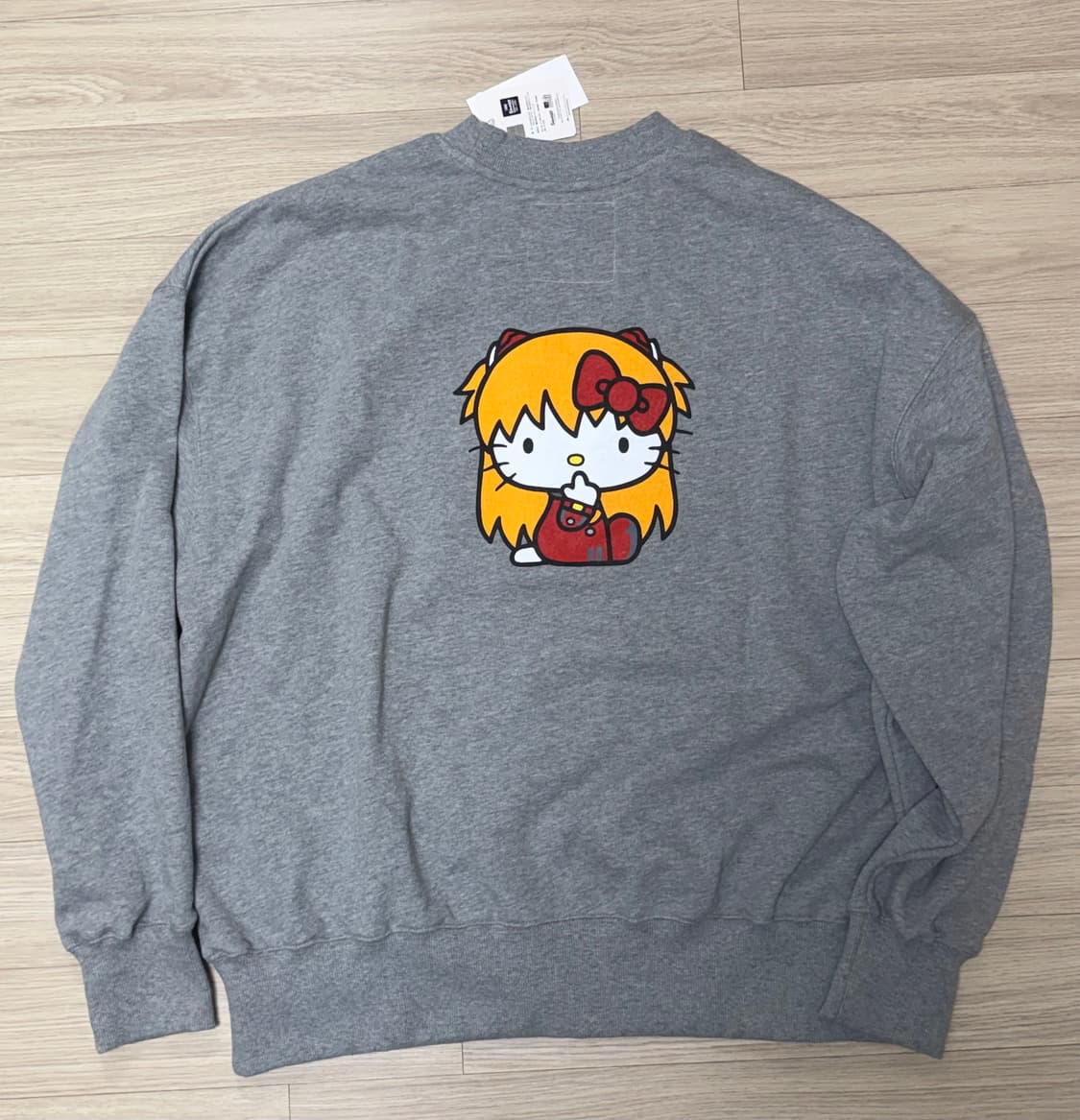 에반게리온 키티 콜라보 맨투맨 레이 아스카 사도 상품이미지7