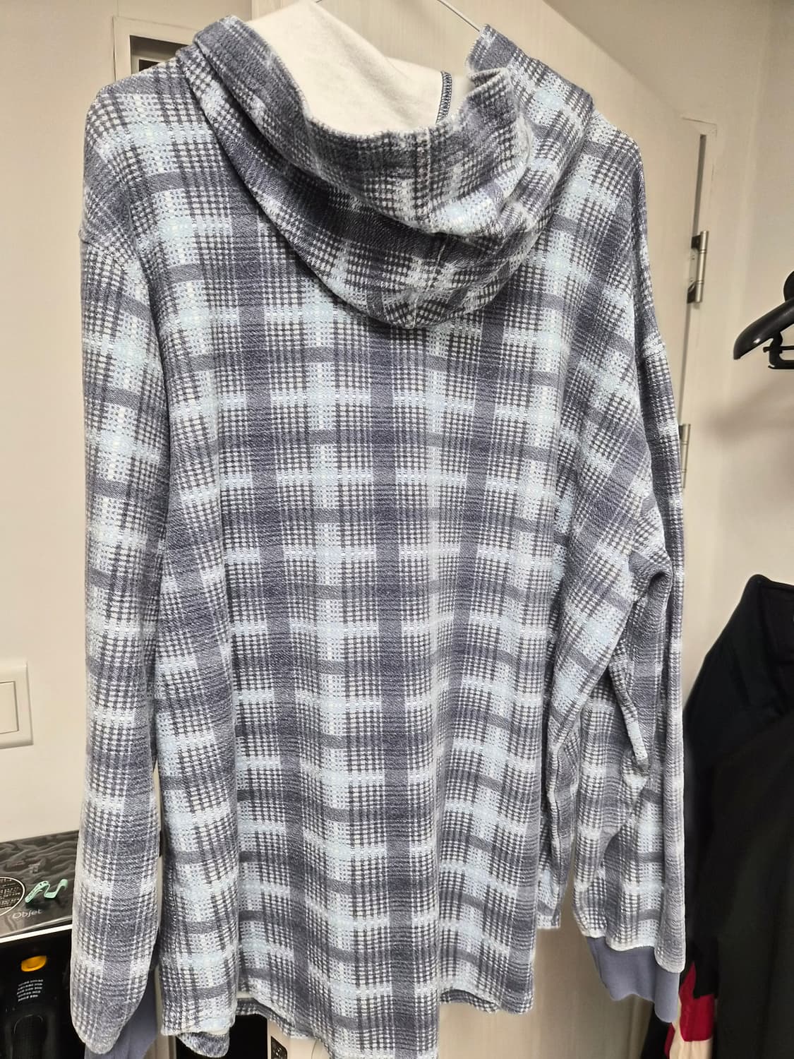 슈프림 체크 후드 셔츠 L 사이즈 상품이미지2