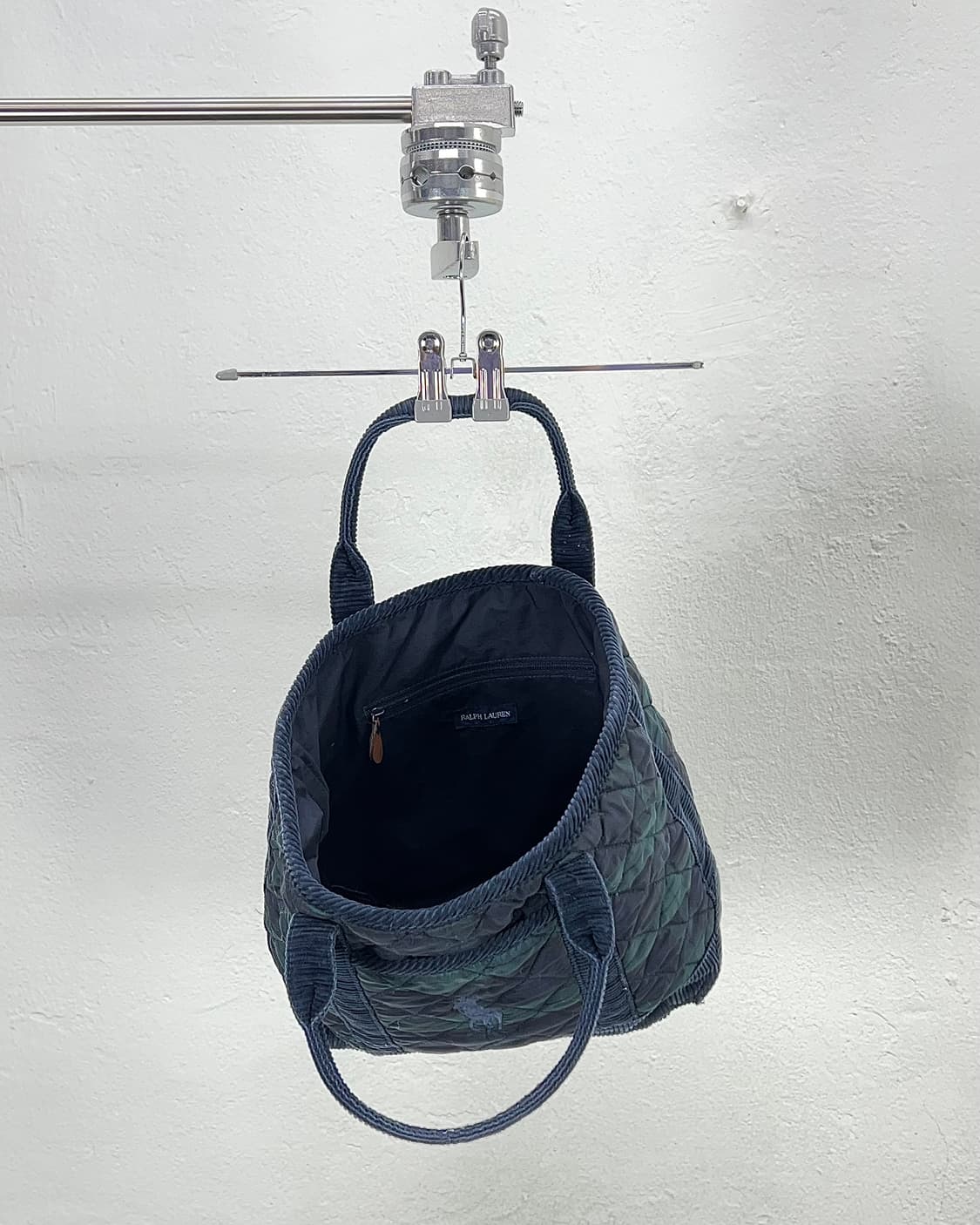 폴로 랄프로렌 블랙와치 골덴 코듀로이 빅 포니 토트백 상품이미지2