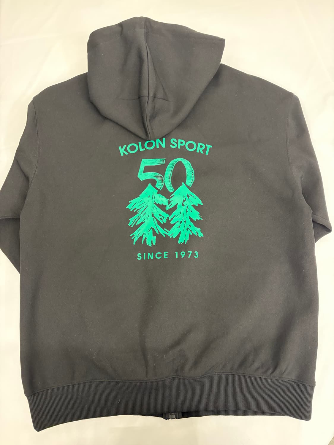 [M] 코오롱스포츠 블랙 후드 집업 상품이미지3