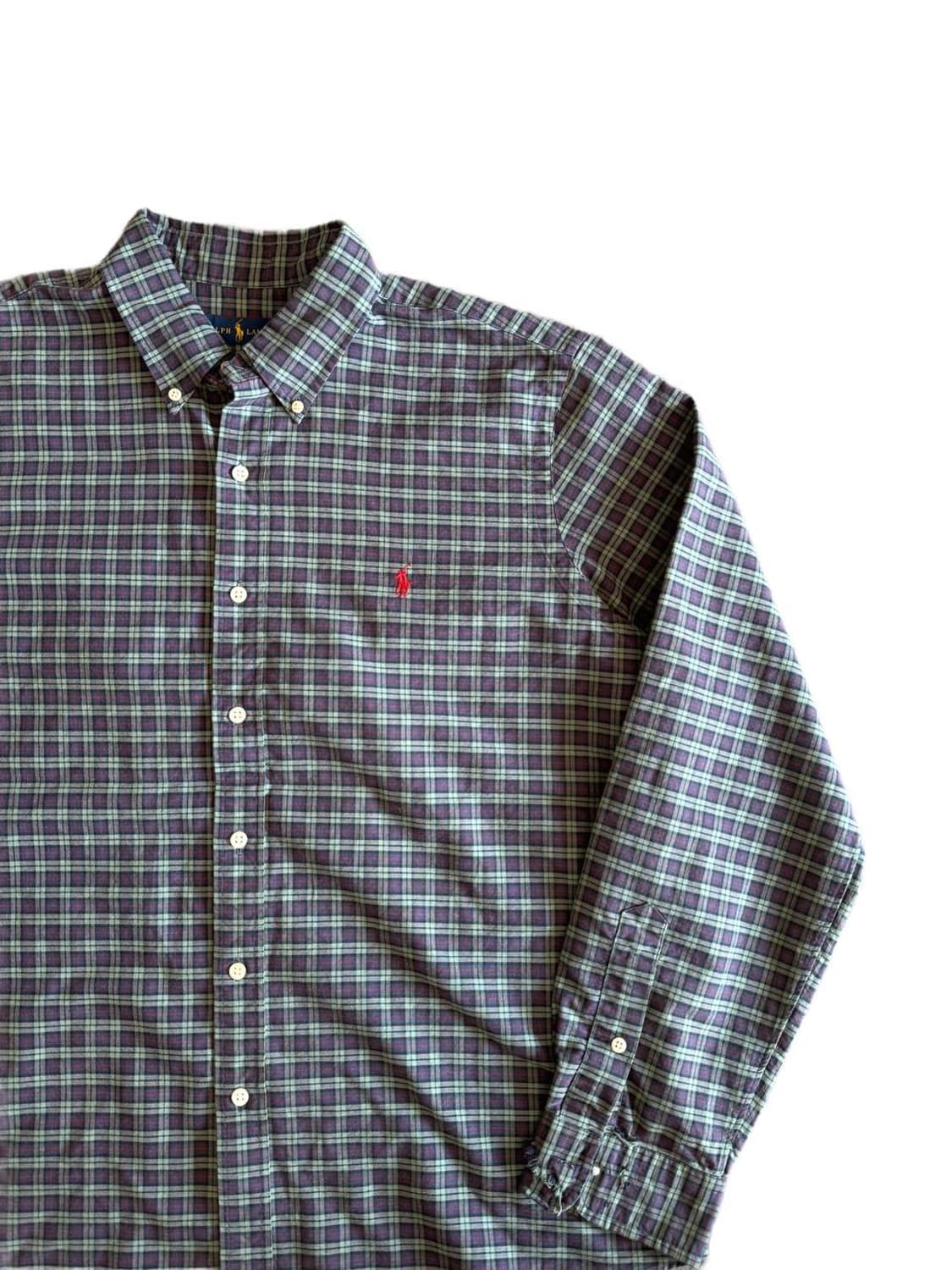 폴로 랄프로렌 버튼다운 체크 셔츠 상품이미지3